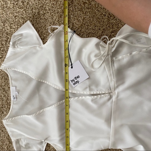 NWT Revolve By The Way Satin Wrap Top - Picture 10 of 11